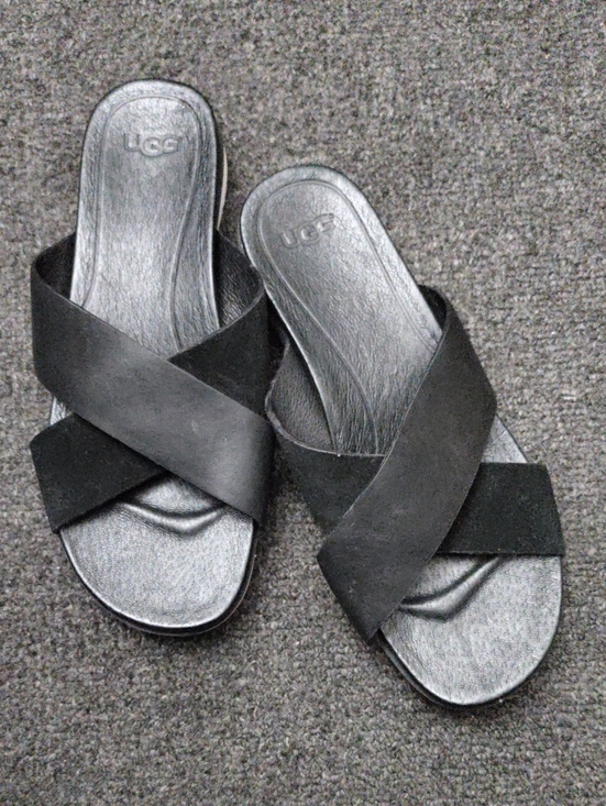 UGG Shoes - UGG Black Crisscross Slide Sandals
